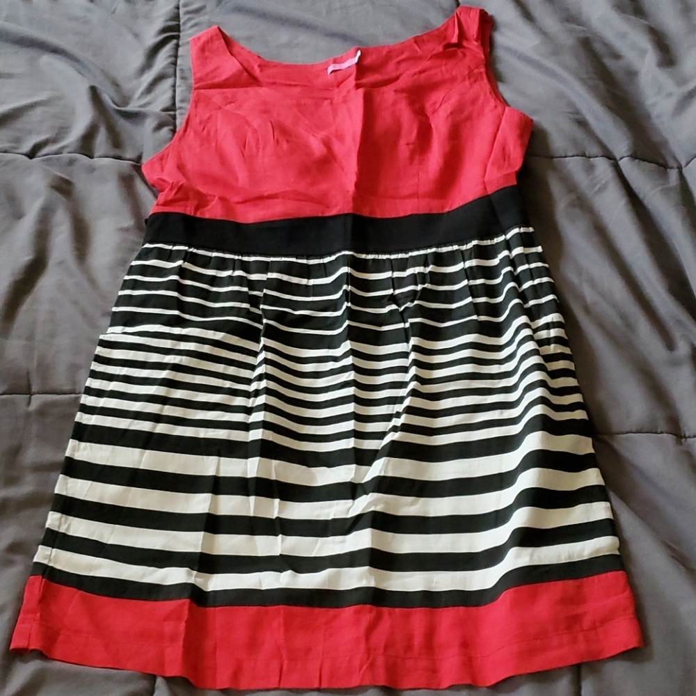 Women Red/Black/White Suzanna Dress Size Large